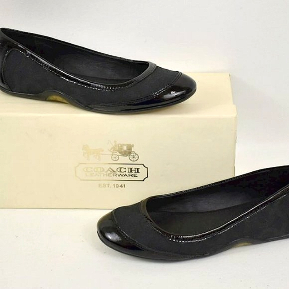 The Ones Everyone Wants!! COACH Black Ballet Flats